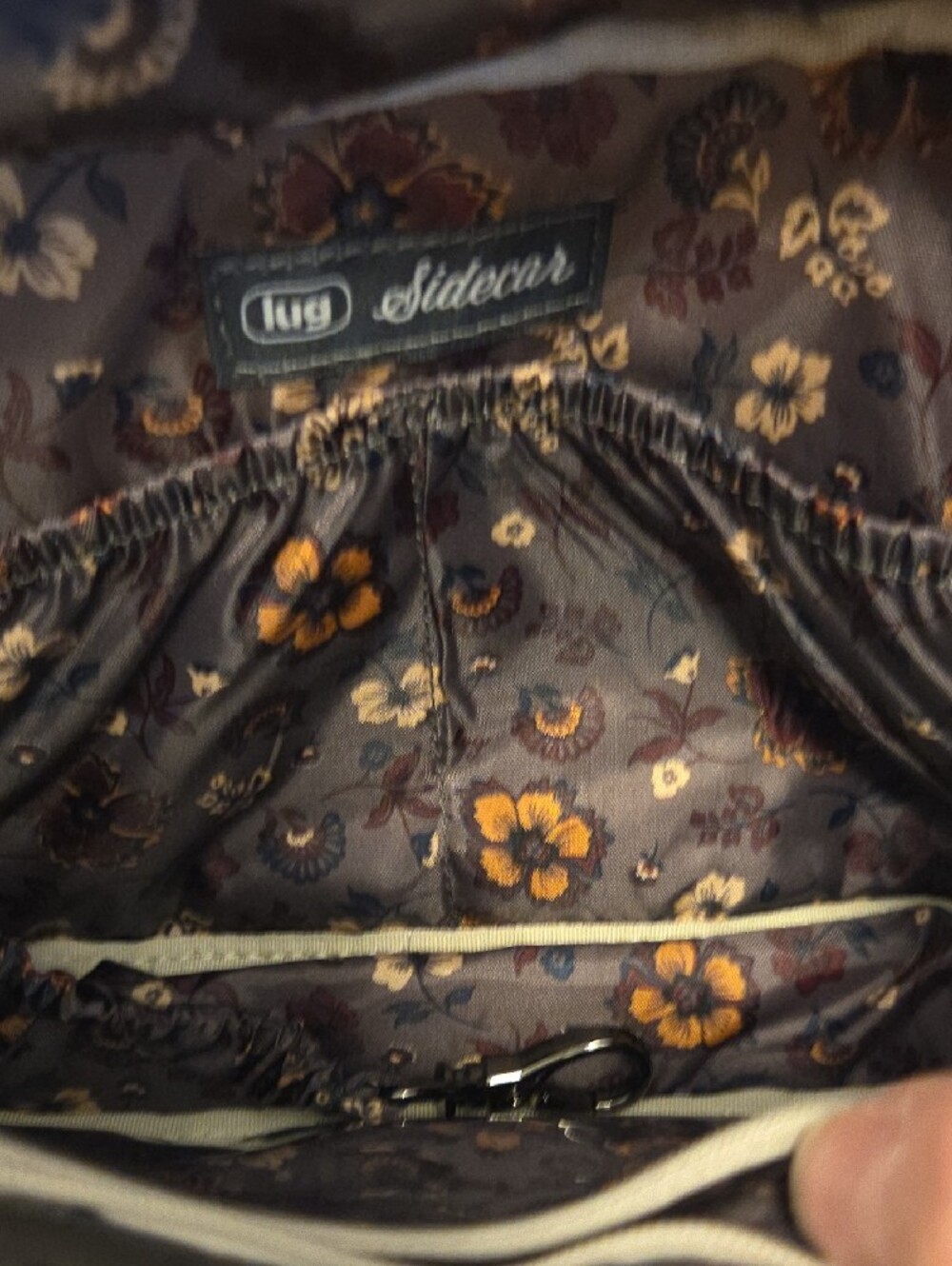 Lug Sidecar Metallic Gold Crossbody Bag - Picture 5 of 8
